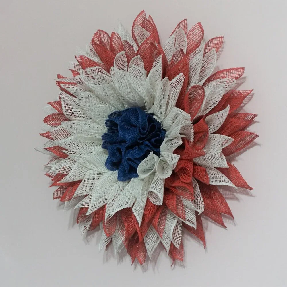 Red and White Summer Flower